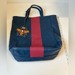 Saks Fifth Avenue Faux Leather Tote Bag. Very good condition.